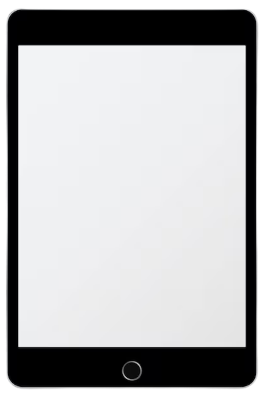 Mockup do Cappuccinos em tablet